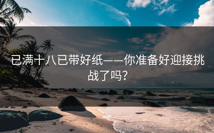 已满十八已带好纸——你准备好迎接挑战了吗？